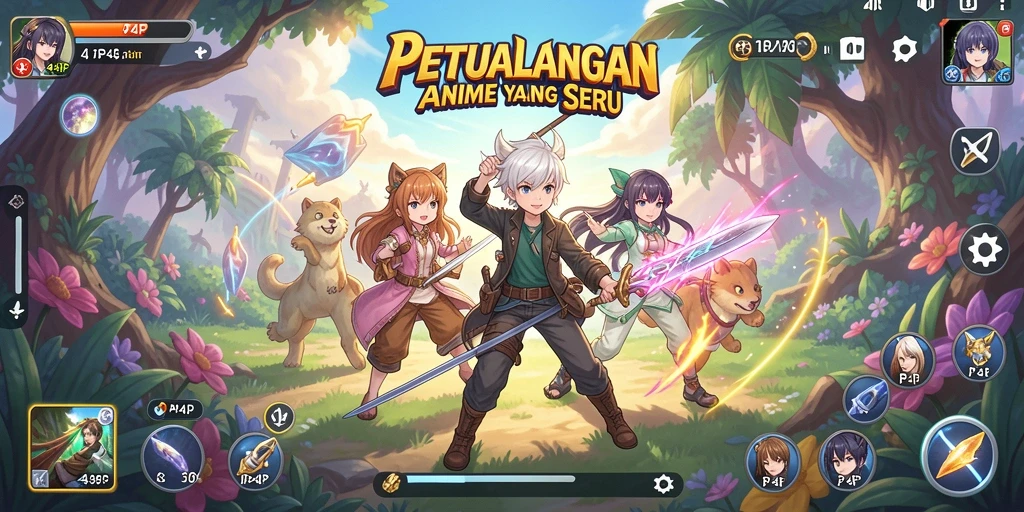 Tampilan gameplay seru dari 4P4P yang penuh aksi.