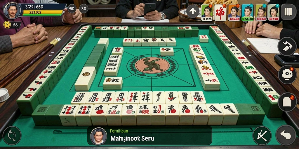 Screenshot gameplay Mahjong 66D yang menarik dan menantang.