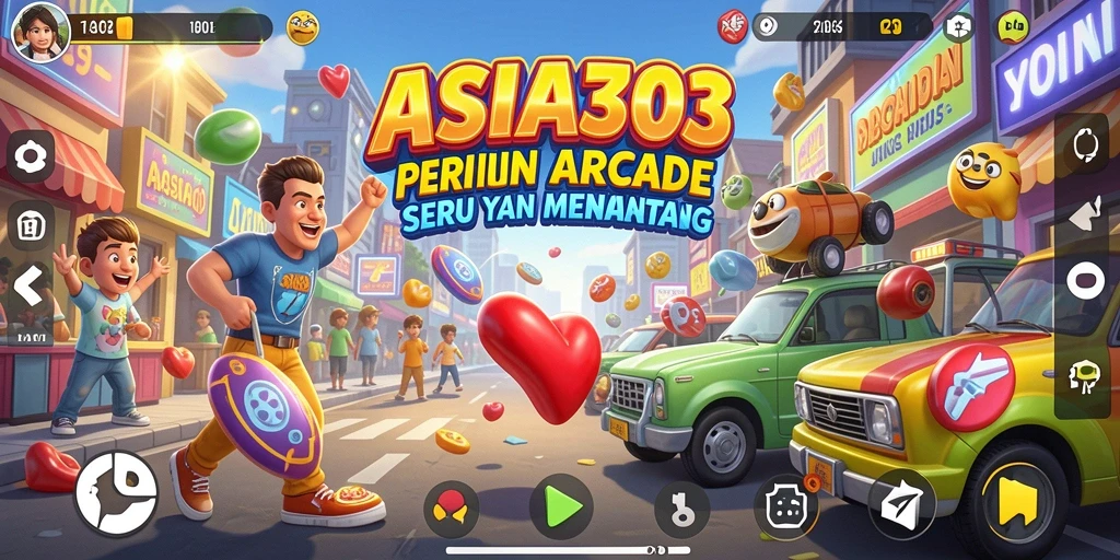 Tampilan gameplay seru dengan tantangan arcade yang menegangkan.