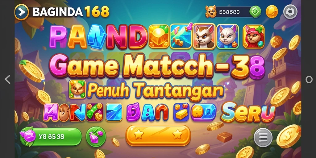 Screenshot gameplay seru dari BAGINDA168 Match-3.