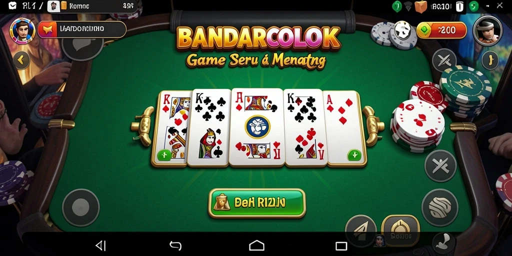 Tangkapan layar menunjukkan gameplay seru dalam BANDARCOLOK.