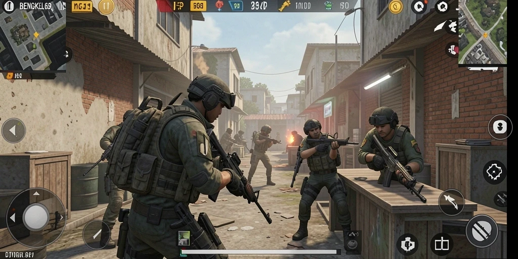 Gameplay mendebarkan di BENGKEL69 dengan aksi tembakan yang cepat.