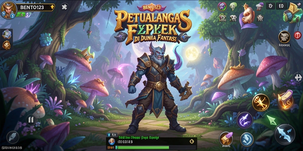 Tampilan gameplay BENTO123 yang menampilkan aksi petualangan seru.
