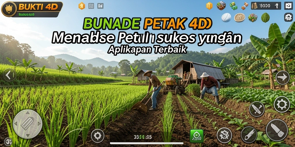Tampilan menawan dari gameplay BUKTI4D yang menunjukkan kegiatan bertani.