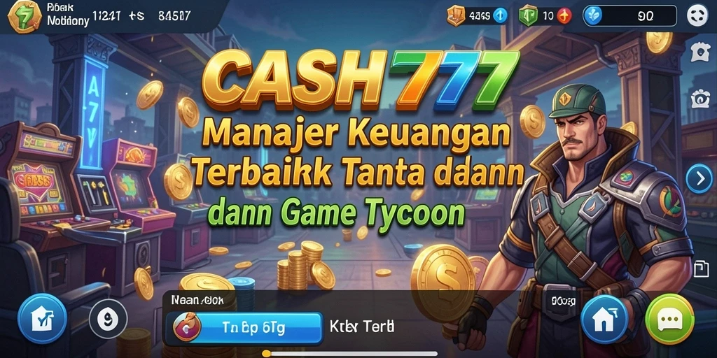Screenshot gameplay CASH777 menampilkan manajemen bisnis yang seru.