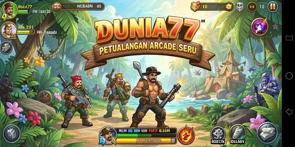 Screenshot gameplay DUNIA77 yang seru dan menantang.