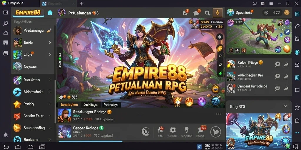 Tampilan gameplay <strong>EMPIRE88</strong> yang mengesankan dengan karakter dan dunia yang detail.