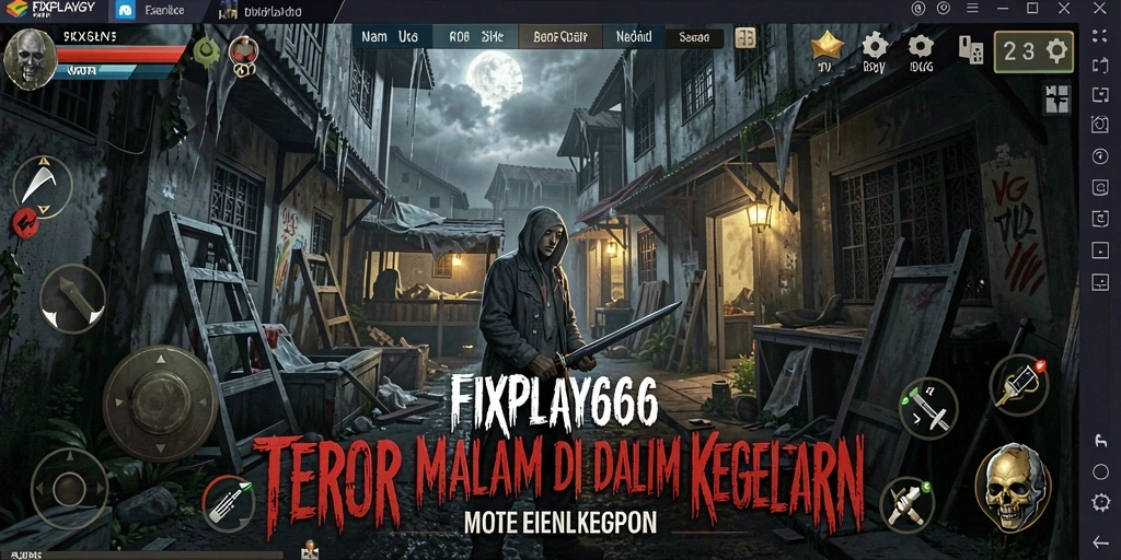 Tangkapan layar FIXPLAY666 menampilkan gameplay yang mencekam dan menyeramkan.