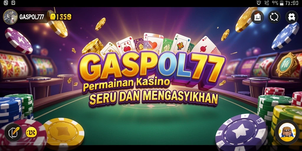 Tampilan gameplay GASPOL77 dengan berbagai permainan Kasino yang menarik.