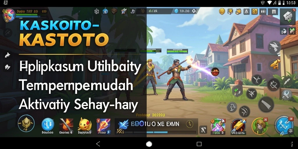 Tampilan aplikasi KASTOTO dalam membantu aktivitas harian.