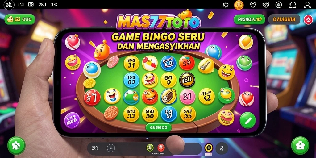 Tampilan menarik dari gameplay Bingo di MAS77TOTO.