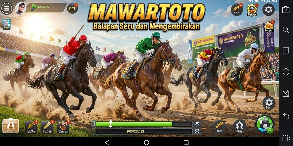 Gambaran menarik dari gameplay Racing di MAWARTOTO.