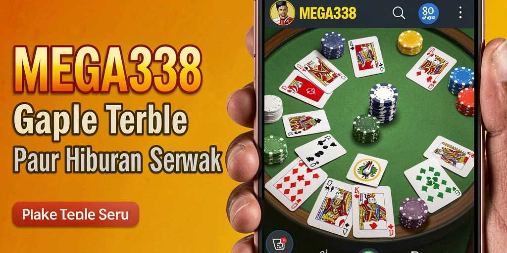 Tampilan gameplay seru dan menarik dari MEGA338 dengan Gaple.