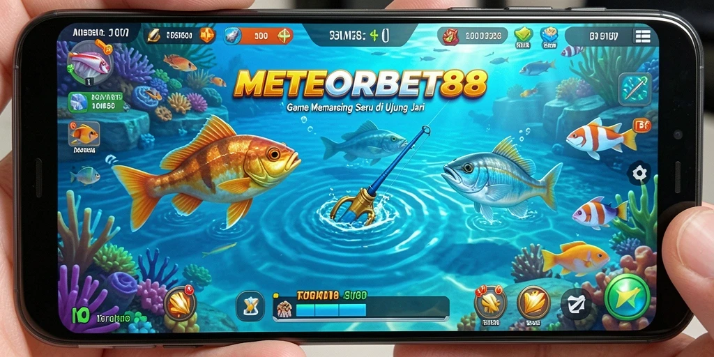 Gameplay memancing seru di METEORBET88 dengan grafis menakjubkan.