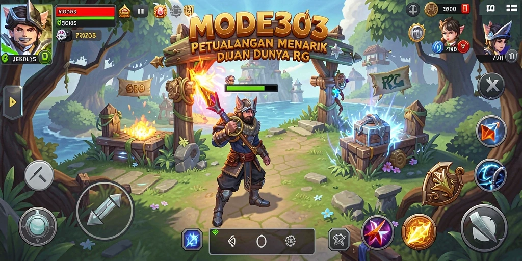 Tampilan menarik dari pertempuran epik dalam MODE303.