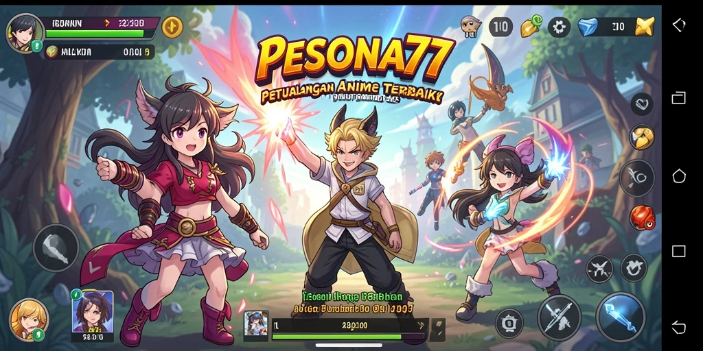 Tangkap momen seru dari gameplay PESONA77 yang menampilkan aksi anime.