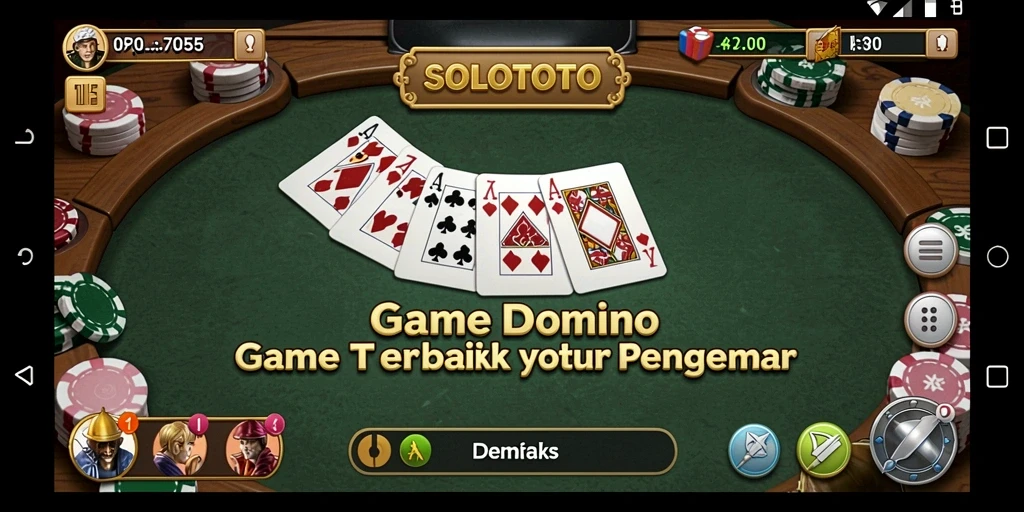 Tangkapan layar utama SOLOTOTO yang menunjukkan gameplay yang menarik.