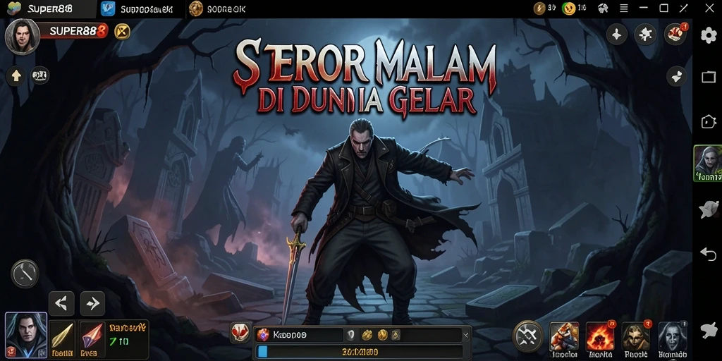 Tangkapan layar gameplay SUPER88 yang mendebarkan dan menakutkan.