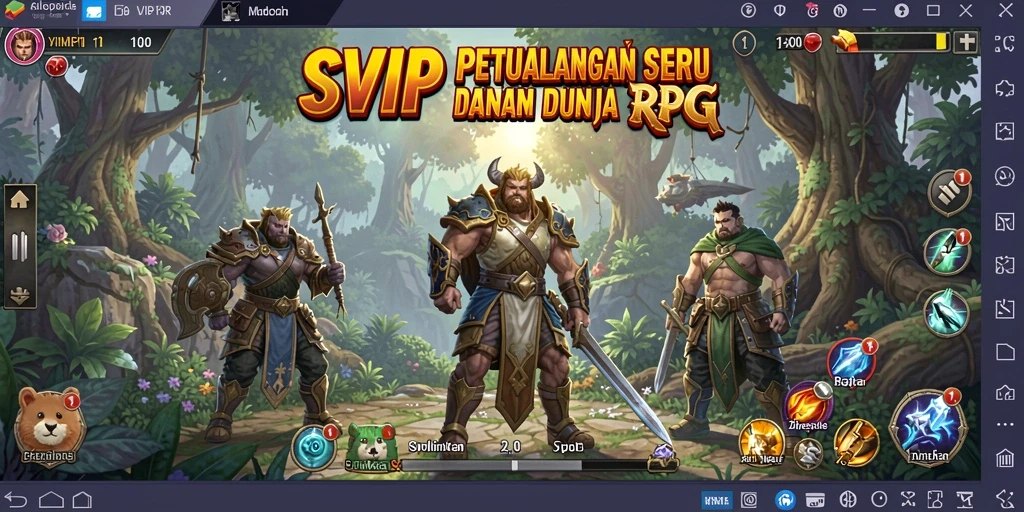 Gameplay SVIP10 yang menampilkan pertarungan seru dan eksplorasi dunia yang luas.