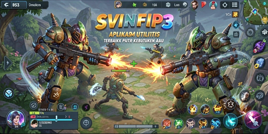 Screenshot utama SVIP3 menampilkan antarmuka pengguna yang intuitif dan fitur-fitur Utility.